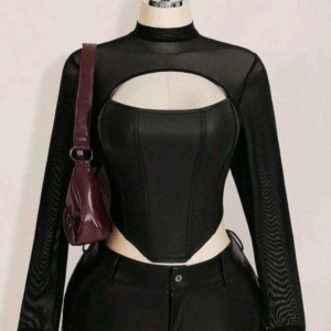 Blusa Negra Transparente